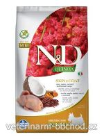 Psi - krmivo - N&D Quinoa DOG Skin & Coat Quail & Coconut Mini